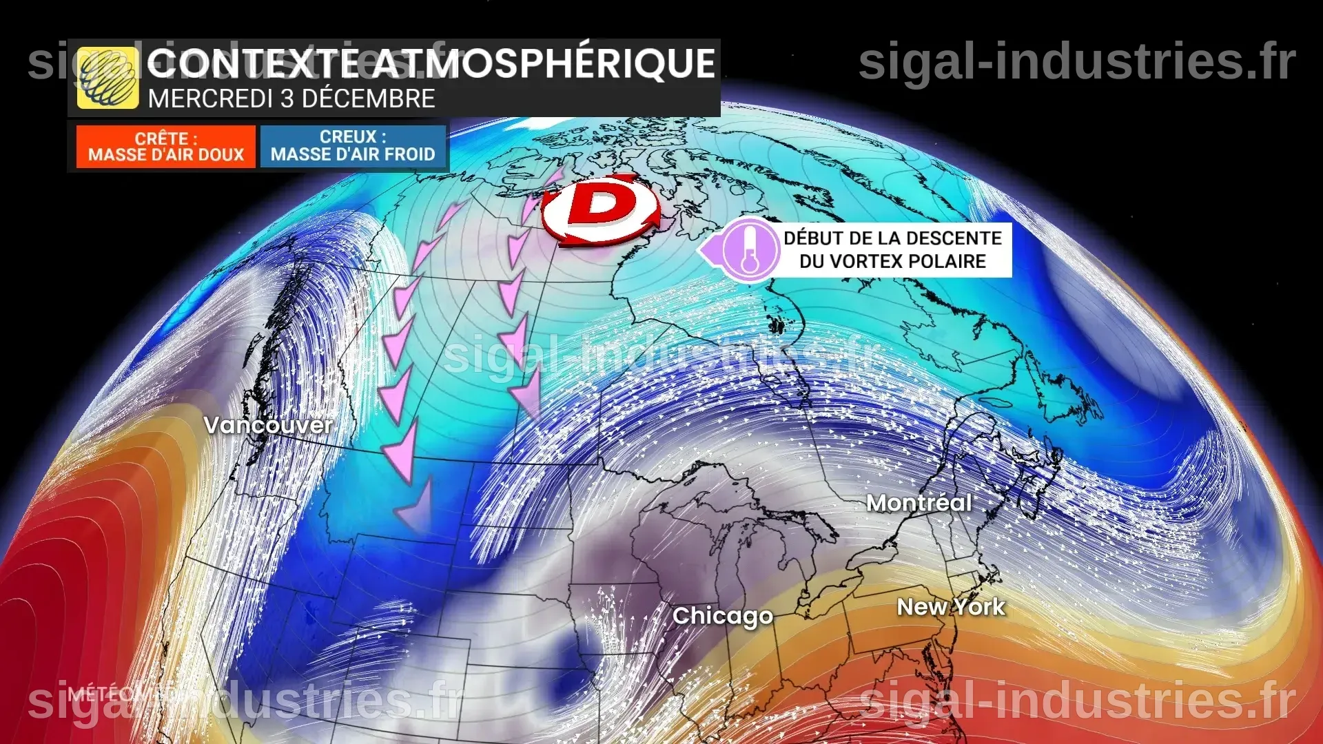 Le temps aux États-Unis : tempêtes de neige, vortex polaire, dôme de chaleur et rivières atmosphériques s'invitent simultanément