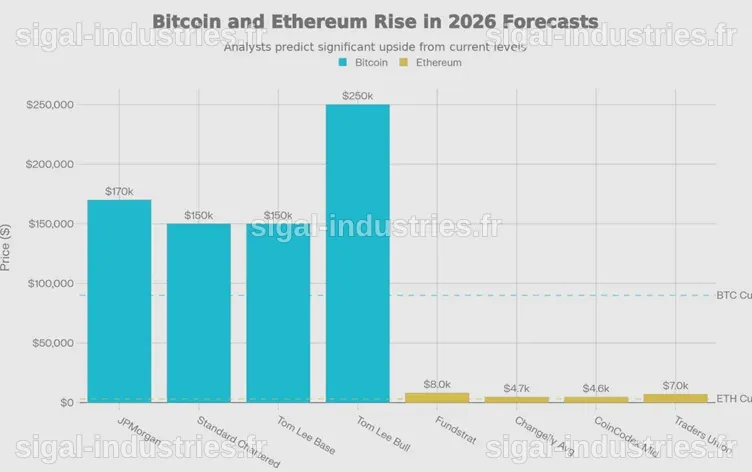 Les prix du Bitcoin et de l'Ethereum en hausse : le Bitcoin atteint son niveau le plus élevé depuis janvier