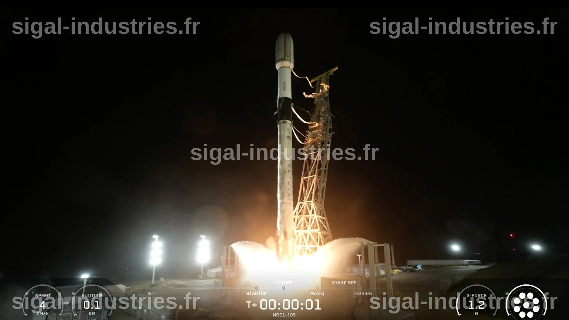 SpaceX met en orbite des satellites d'espionnage secrets pour les États-Unis depuis la Californie