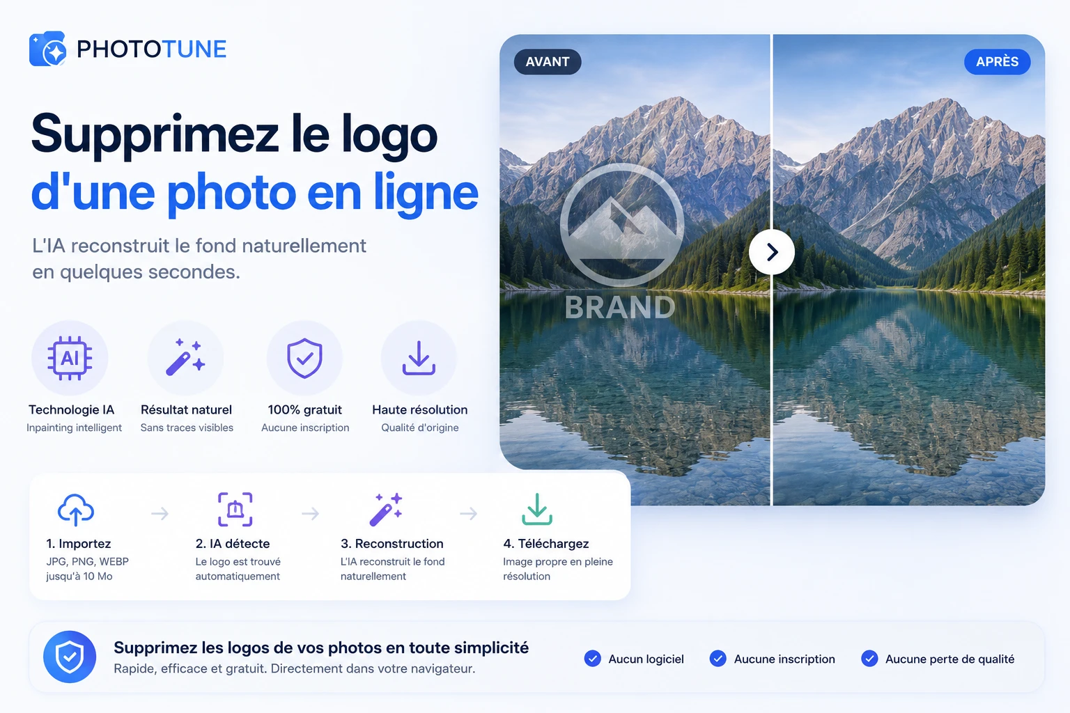 Comment Supprimer le Logo d'une Photo en Ligne Gratuitement – IA Rapide